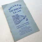 1980s Shaker Herbal Teas - Uses, Taxonomy Growing Cycles Booklet 1980s Shaker Herbal Teas - Uses, Taxonomy Growing Cycles Booklet