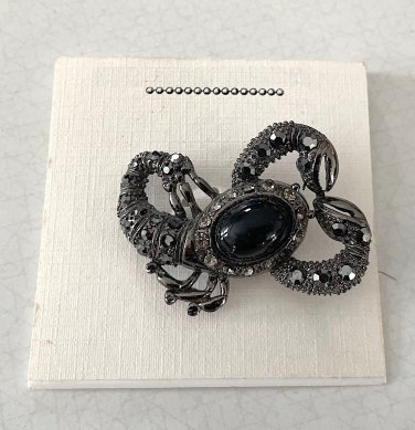 Scorpio Scorpion Rhinestone Brooch / Pin