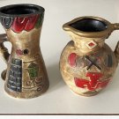 Vintage Pueblo Pottery Small Pitcher / Vase - Set of 2