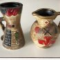 Vintage Pueblo Pottery Small Pitcher / Vase - Set of 2