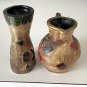 Vintage Pueblo Pottery Small Pitcher / Vase - Set of 2