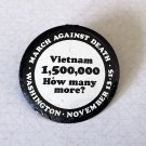 Vintage 1969 March Against Death Washington DC Lapel Pin - Vietnam War Protest Button Vintage 1969 March Against Death Washington DC Lapel Pin - Vietnam War Protest Button