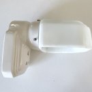 Antique Deco Bungalow Porcelain Sconce / Bathroom Light Fixture with Milk Glass Shades Antique Deco Bungalow Porcelain Sconce / Bathroom Light Fixture with Milk Glass Shades
