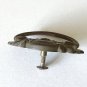 Antique Beaded Stamped Brass Drawer Pull - Center Post Mount.