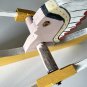 Vtg Hand-Painted Native American Paddling Canoe Whirligig