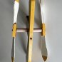 Vtg Hand-Painted Native American Paddling Canoe Whirligig