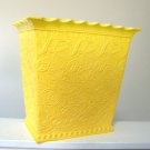 Vintage Max Klein Yellow Plastic Waste Can Vintage Max Klein Yellow Plastic Waste Can