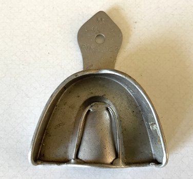 Vintage U19 Caulk Rim Lock Dental Impression Trays / Molds - Set of 3