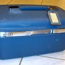 Vintage Samsonite Saturn 400 Overnight Make-Up Train Beauty Case w/ Tray - Blue with Orig Tag Vintage Samsonite Saturn 400 Overnight Make-Up Train Beauty Case w/ Tray - Blue with Orig Tag