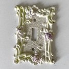 Vintage 1967 American Tack Deco Room Metal Light Switch Plate Cover - 60T
