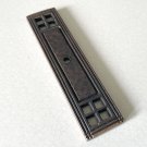 NOS - Stone Harbor Hardware Arts & Crafts Cabinet Knob Backplate, Vintage Bronze