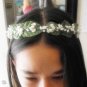 Handcrafted Head Wreath - Crown - Baby Breath - Adjustable