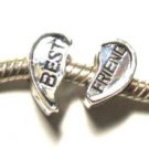 Best friend bead sterling silver