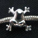 Frog bead sterling silver