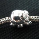 Elephant bead sterling silver