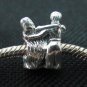 Bride & Groom bead sterling silver