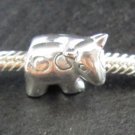 Cow bead sterling silver