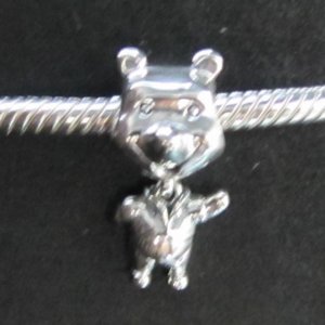Pooh bead sterling silver