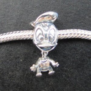 Donale Duck bead sterling silver