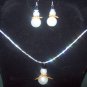 Snowman necklace and earrings