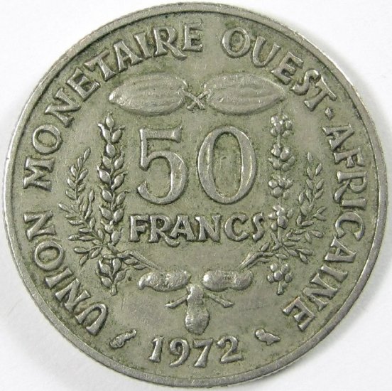 Africa West 1972 50 francs #2