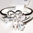 Elegant Sterling Silver CZ Butterfly Ring Size 8 - FREE SHIPPING