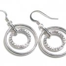 Gorgeous Double Circle of Life Austrian Crystal Earrings - FREE SHIPPING