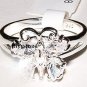 Elegant Sterling Silver CZ Butterfly Ring Size 10 - FREE SHIPPING