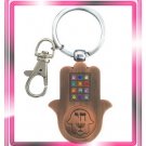 Copper Hamsa "chai" 12 stone's kabbalah prayer evil eye