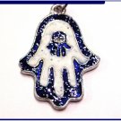 New Blue eye hamsa kabbalah keychain Rare evil eye B