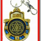 NEW Wood Luck  Success Key chain Hamsa from Holy Land C