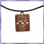 I.D.F Israel black leather NECKLACE Pendant DOG TAG  A
