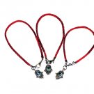 3 MADDONA RED STRING EVIL EYE HAMSA KABBALAH BRACELET
