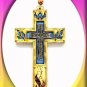 New Wood Crystal Jesus Wall Cross Holy Land Christian H