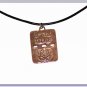 I.D.F Israel black leather NECKLACE Pendant DOG TAG B