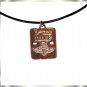 I.D.F Israel black leather NECKLACE Pendant DOG TAG  D