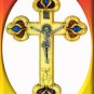 New Wood Crystal Jesus Wall Cross Holy Land Christian C