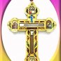 New Wood Crystal Jesus Wall Cross Holy Land Christian E