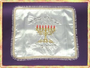 Judaica Shabbat CHALLAH bread cover Israel  NEW holy F