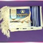 JEWISH BLUE/SILVER TALLIT WOOL  PRAYER SHAWL TALIT S=45
