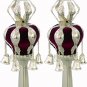 New RIMONIM FOR TORAH 29 cm / 11.4 " Bourdeaux Finials