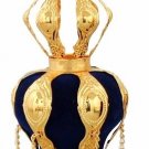 Gold RIMONIM FOR TORAH 29 cm/11.4 "  DARK BLUE Finials