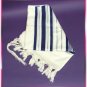 JEWISH BLUE/SILVER TALLIT TALIT  WOOL PRAYER SHAWL S=45
