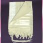 JEWISH WHITE/SILVER WOOL TALLIT TALIT PRAYER SHAWL S=45