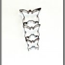 3 Butterfly Metal Cutters Cake Sugarcraft Fondant Set