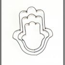 3 lot Metal Hamsa Cutters Cake Sugarcraft Fondant Set