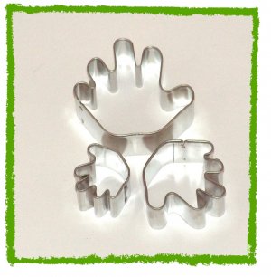 3 Metal Hamsa Cutters Cake Sugarcraft Fondant Set NEW A