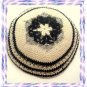 3 LOT MAGEN DAVID Knitted Yarmulke Yarmulka Kippa Kipa