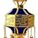 NEW Finials RIMONIM FOR TORAH 29 cm/11.4" Gold & Blue