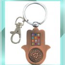 Copper Hamsa MAGEN DAVID key chain evil eye kabbalah